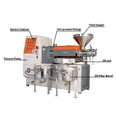 Factory Soybean Peanut Groundnut Sesame Oil Make Mill Press Expelling Extraction Machine High Quality Oil Press Pressing Machine