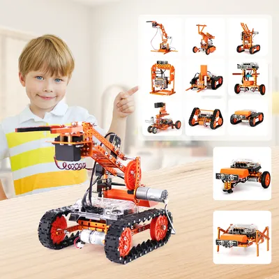 Premium Metal 12 in 1 Weeebot Robotstorm Stem Coding Robot Kit for Kids 8+ Scratch 3.0 Python