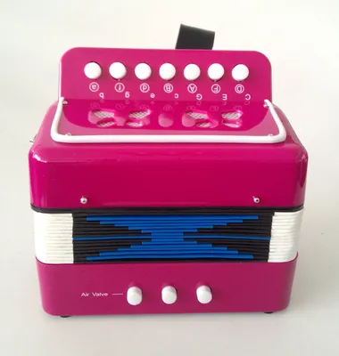 7 Button 2 Bass Button Accordion-Many Colors for Choice Pk