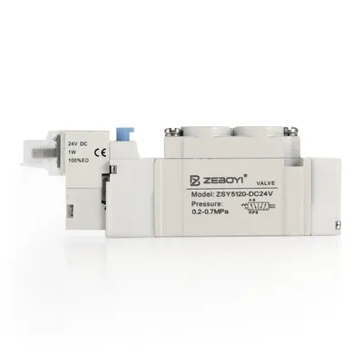 Five Way Three Position Aluminum Minitype Pneumatic Solenoid Valve