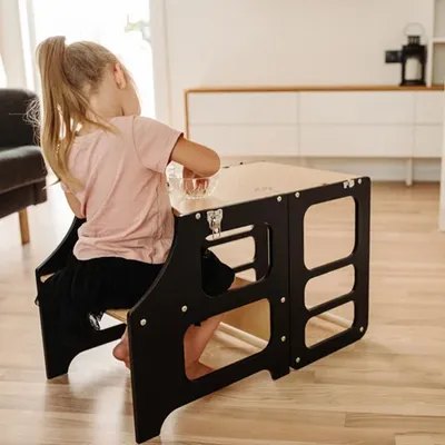 Foldable Kitchen Tower Montessori Furniture Kitchen Help Tower Toddler Step Stool