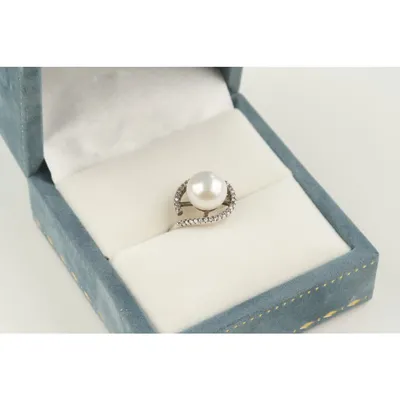 Wholesale 925 Sterling Silver Jewelry Adjustable Pearl Rings Jewelry Women with Pearls