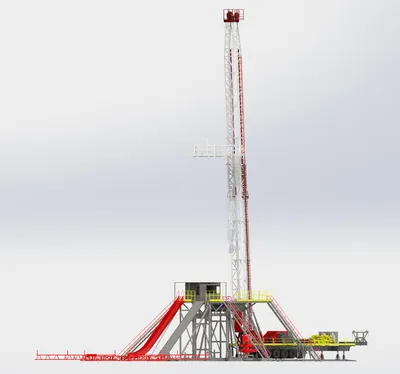 Portable Trailer-Mounted Drilling Rig for Efficient Oil Extraction