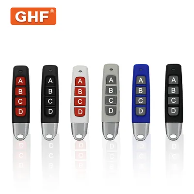 433MHz 433.92MHz Remote Control 4 Buttons Garage Gate Door Opener Remote Control Duplicator Clone Learning Rolling Code Car Key