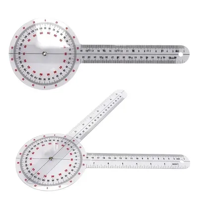 Angle Orthopedics Promotion Plastic Goniometer Ruler Package Spinal 360 Degree 12 Inch