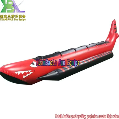 Banana Boat Inflatable Speed Rowing Boat Shark Lakes, Sea etc. Plato PVC Tarpaulin Ocean Waters 8 Person Inflatable Shark Boat