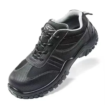 Industrial Safety Shoes Genuine Leather Men Work Boots