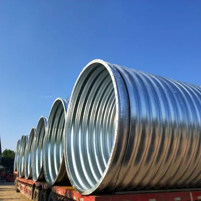 Steel Corrugated Culvert Pipe Sewer Drainage Sewage Metal Corrugated Pipe Culvert Galvanized Corrosion Resistant Entity Factory