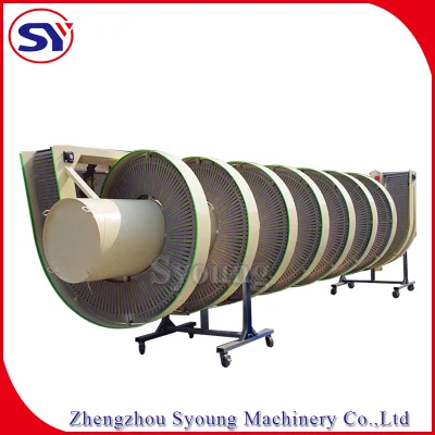 Spiral Elevator Screw Conveyor for Lifting Food Package Bag