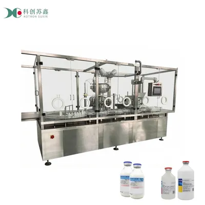 Pharmaceutical Automatic Aseptic Liquid Time-Pressure Filling Stoppering Machine Vial Bottle Filling Line