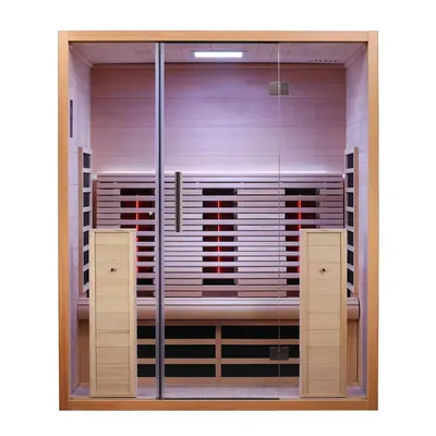 Premium Hemlock Indoor Infrared Sauna for 2-3 People