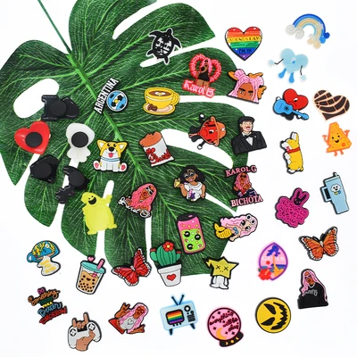 Vibrant Cartoon PVC Shoe Charms for Kids' Fun Footwear