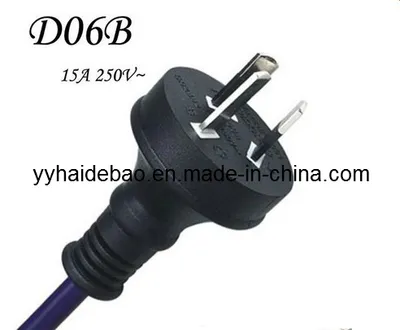 Australian Standard Three Wire 15A Power Cord (D06B)