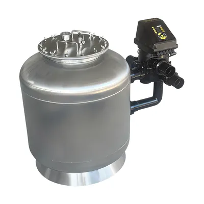 Automatic Backwash Side Mount Stainless Steel Sand Filter with Valve