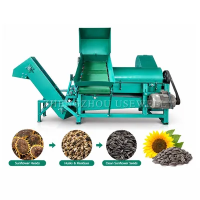 Diesel Sunflower Threshing Machine for Farm Oil Sunflower Seed Separation