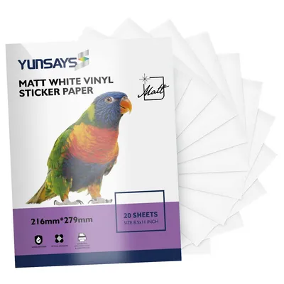 Printable Waterproof Self Adhesive Inkjet Sticker Vinyl A4 Matte Label