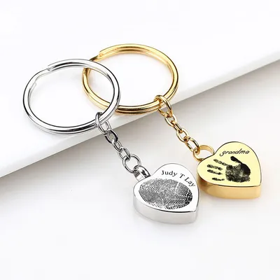 Wholesale Ashes Keychain Custom Metal Key Ring Keepsake Key Holder