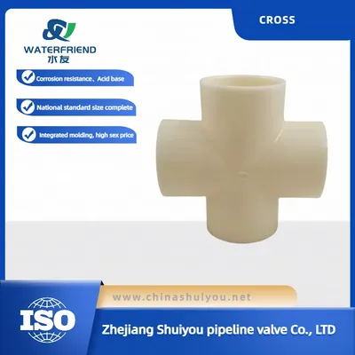 ABS Pipe Fittings Plastic Four Way Cross for Water System