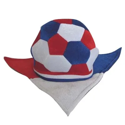 Triangle Brim Football Shape Design Football Fans Hat