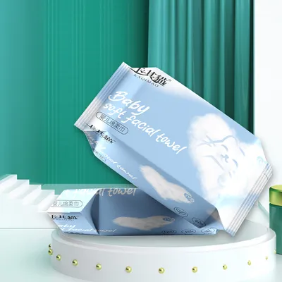 Soft Thick Non-Woven Dry Lint-Free Paper Disposable Towel for Baby