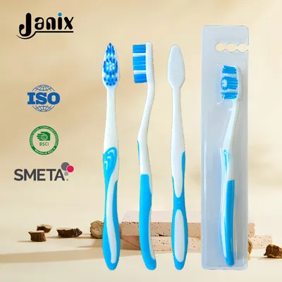 Wholesale Custom Private Label Cheap Medium Soft Bristles Plastic Toothbrush Manufacturer