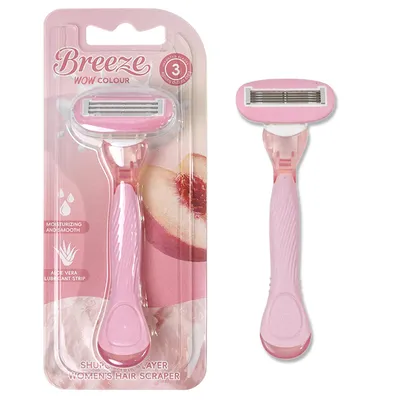 Bulk Supply 5-Blade Women Manual Razor Long Handle Lady Shaver