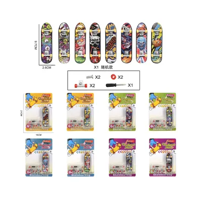 Mini Finger Skateboard Combo Set, Finger Balance Bike & Scooter with Repair Tools, Fingerboard Toy Kit for Kids Desktop Interactive Play