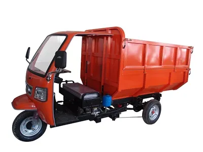 Electric Garbage Dump Truck 3 Wheels Garbage Collecting Vehicle