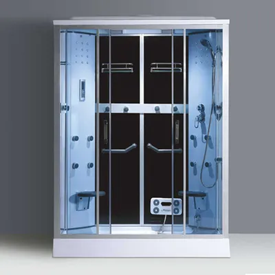 Two Luxurious Shelves Foot Massage Shower Cubicles