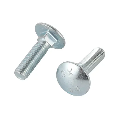 Factory Price ISO 8678 10.9 Zinc Plated Long Carriage Bolt for Wood Furniture Assembly Square Neck Bolts Anti-Rotation Structure