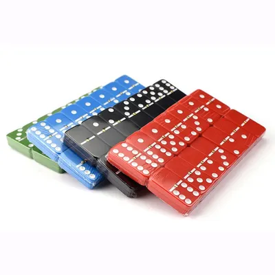 Hot Sale Wholesale Melamine Tools Toy Bulk Colored Plastic Dominoes