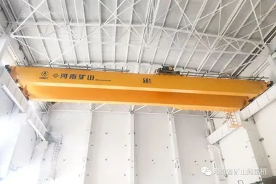 Yellow Color Double Girder Bridge Crane