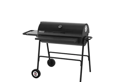 Charcoal BBQ Grill Oil Barrel Foldable Side Table