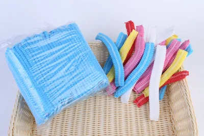 Non Woven Disposable Single/Double Elastic Mob Cap Clip Cap Elastic Head Cover