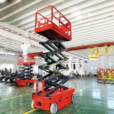 4-20m Electric Battery Height Load Portable Fully Automatic Hydraulic Stationary Mobile Worktable Wheeled Man Aerial Work Platform Lifting Table Scissor Lift