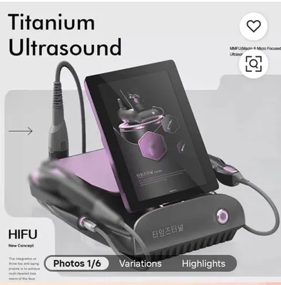 Latest Titanium Ultrasound Hifu Machine with Therma RF for Skin Lifting Anti-Aging Wrinkle Reduction