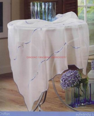 Embroidery Polyester Table Cloth (YMT0205)