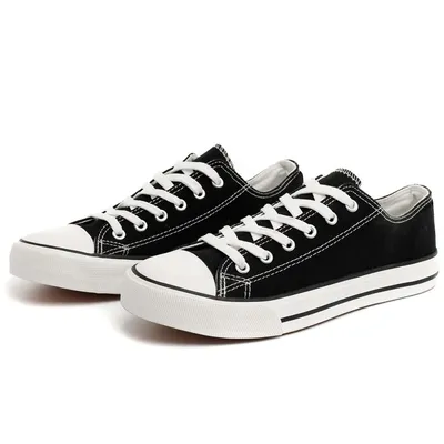 Classic Blank White Men's Vulcanized Canvas Shoes
