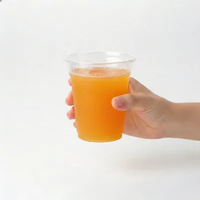 Transparent Biodegradable OEM Custom Logo 8oz Disposable PLA Plastic Cup