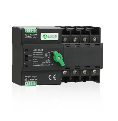 ATS PC-Class PV/Solar Dual Power Generator Changeover 16A/25A/32A/40A/50A/63A Automatic Transfer Switch OEM/ODM/2p/3p/4p
