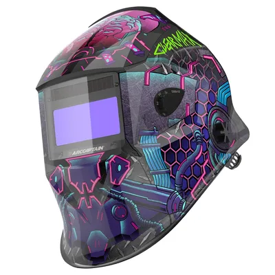 Factory Price Cyberpunk Welding Mask - Auto Darkening, True Color PPE - Arccaptain Fp-Cp - Direct From Manufacturer