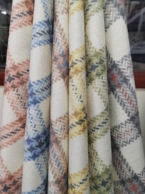 Woolen Check Fabric Piece Dye Quick Delivery