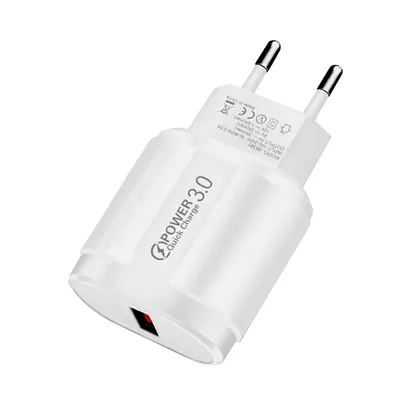 Trending Products 2021 Quick Charge 3.0 USB Charger with EU