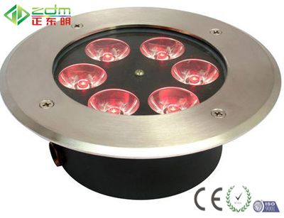 AC/DC 12/24V 6W Tempered Glass LED Underground Light IP65 Waterproof