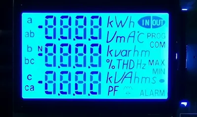 Mono Digit Transflective Positive TFT Custom Design LCD Panel