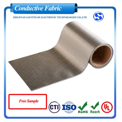 Factory Wholesale EMI Fabric Ripstop Nickel Copper Conductive Fabric RFID Blocking Fabric for Wallets
