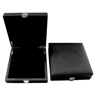 Multifunction Wooden PU Faux Leather Jewelry Box Gift Storage Packaging