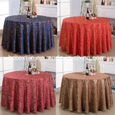 Hotel Restaurant Banquet Party Table Linens Wedding Damask Jacquard Tablecloth