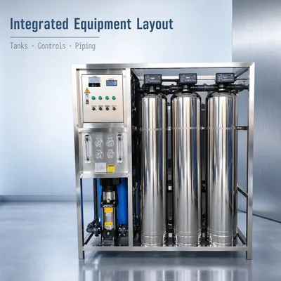 Stainless Steel Water Filter System for Bottled Water Factories Reverse Osmosis Treatment Equipment Purifier Machine