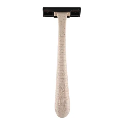 Eco-Friendly Triple Blade Disposable Razors with Wheat Straw Handles
